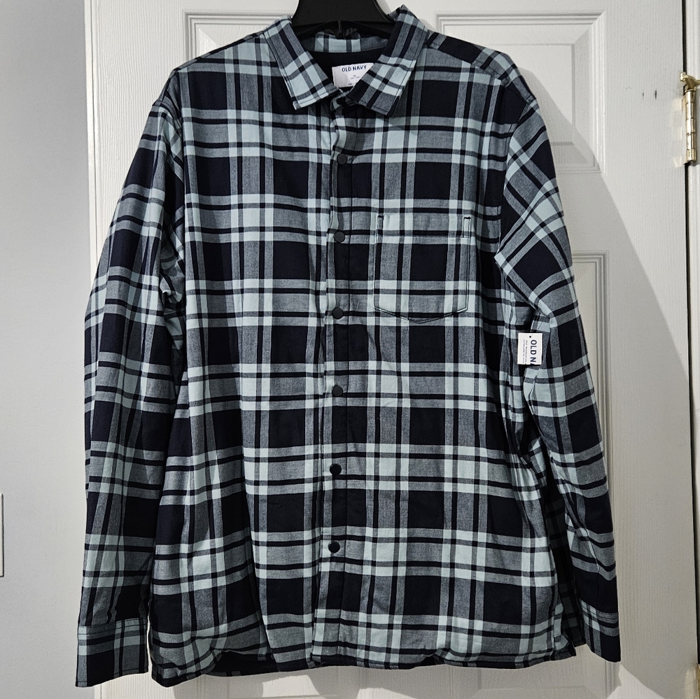 NWT: Old Navy Men’s Plaid Shacket - Size XL